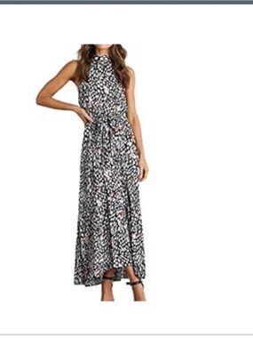 Halter neck long maxi dress